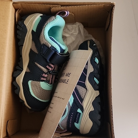 Merrell M-Trail Quest Jr Girls Sneakers - Navy / Gray / Teal - Picture 10 of 10